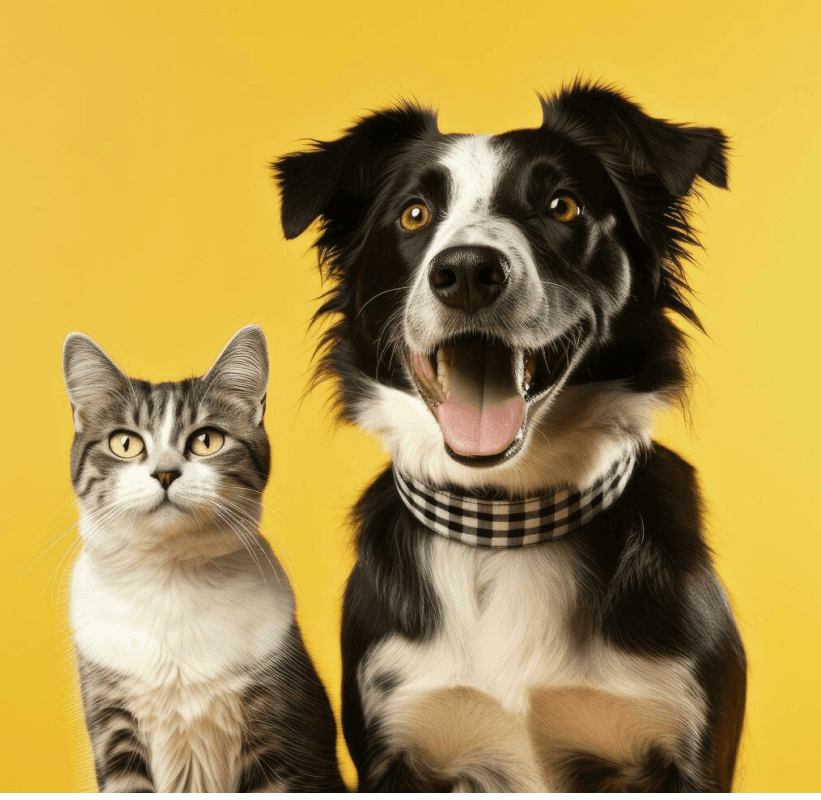 Foto cachorro com gato